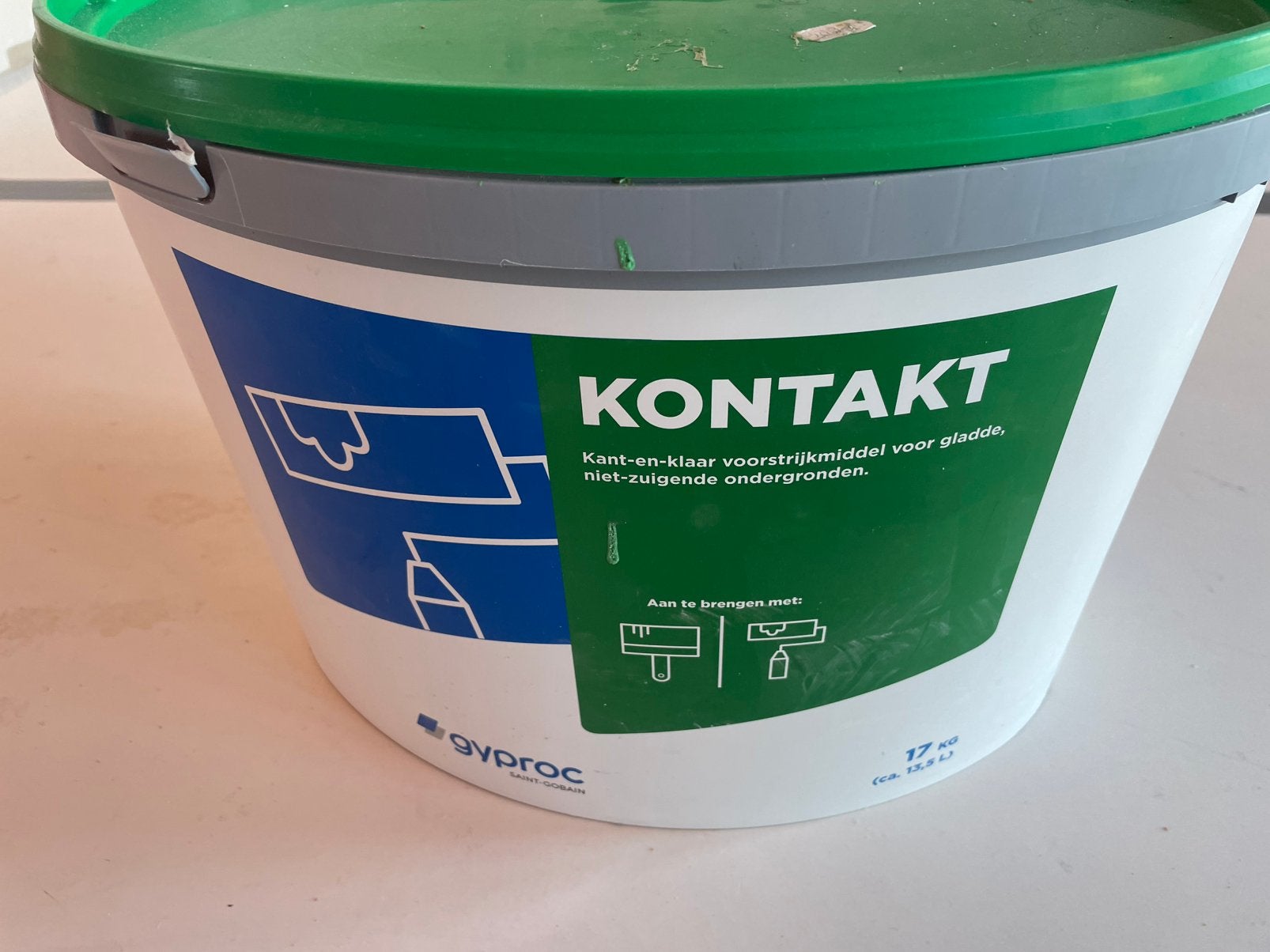 Gyproc Kontakt voorstrijkmiddel, Doe-het-zelf en Verbouw, Ophalen, Zo goed als nieuw, Wit