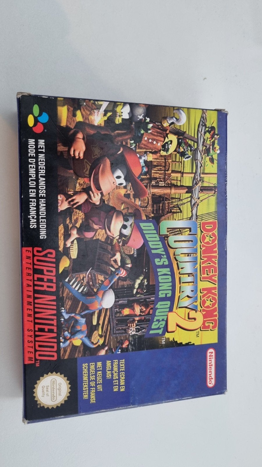 Donkey Kong Country 2 SNES CIB - Zeer Goede Staat, 2 spelers, Ophalen of Verzenden, Zo goed als nieuw, Vanaf 3 jaar