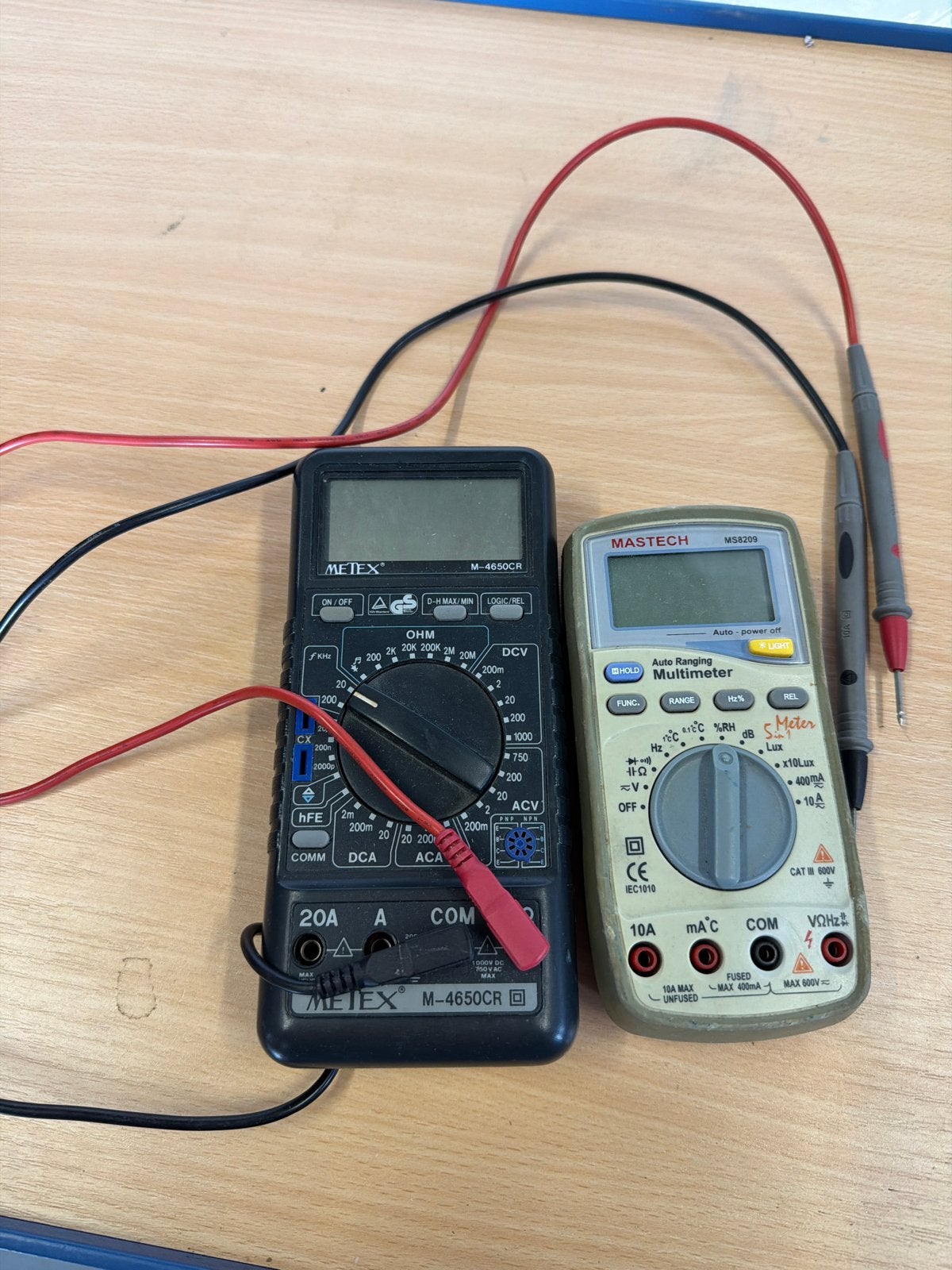 Multimeters: Metex M-4650CR en Mastech MS8209, Gebruikt, Ophalen of Verzenden, Nvt, Nvt