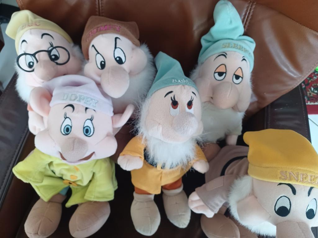 Disney 6 van de 7 dwergen, Ophalen of Verzenden, Gebruikt, Overige typen