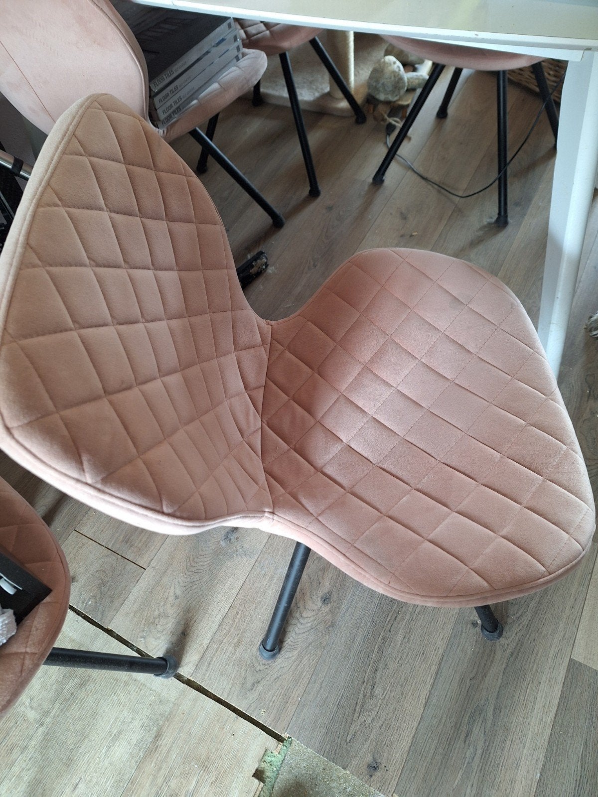 6 Roze stoelen - Zo goed als nieuw, Ophalen of Verzenden, Zo goed als nieuw, Overige kleuren