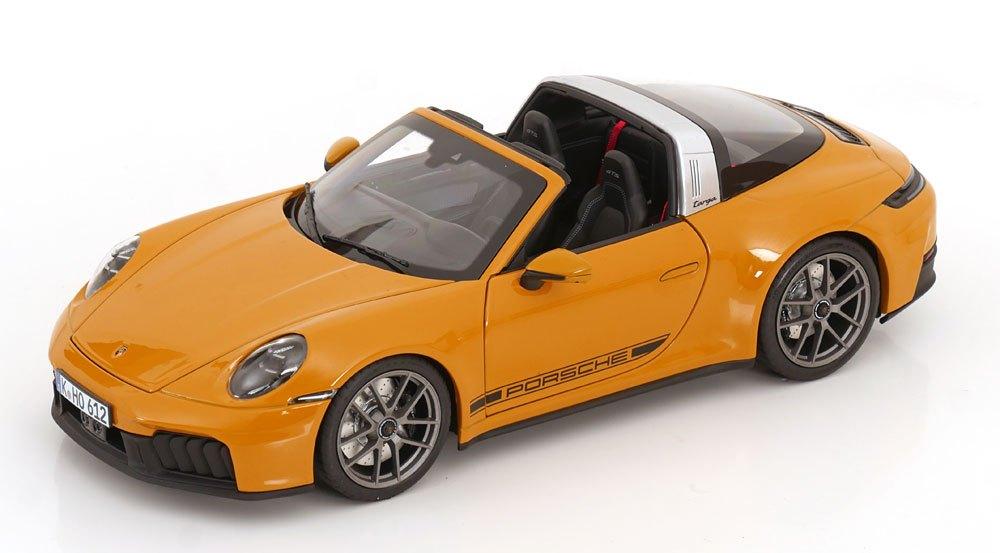 Porsche 911 (992) Targa 2025 Oranje 1-18 Norev, Tschuiten@hotmail.com, Auto, Frankrijk, Norev