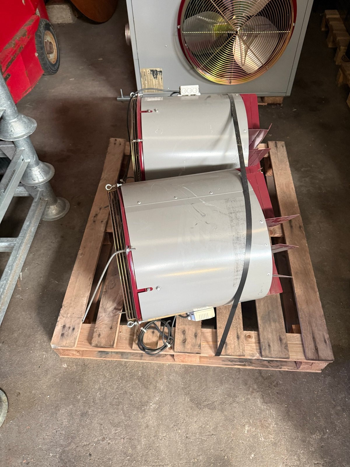 Reznor Maximizer 4500 Plafond ventilatoren waaiers, Ophalen, Gebruikt, Afzuiger