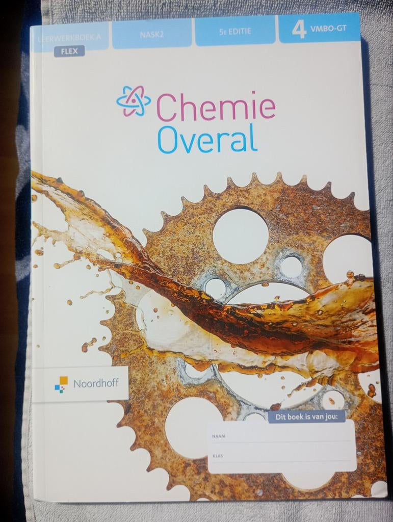 Chemie Overal VMBO-GT 4e klas - Leerwerkboek A Nask2, Scheikunde, Ophalen of Verzenden, Onbekend, Gelezen