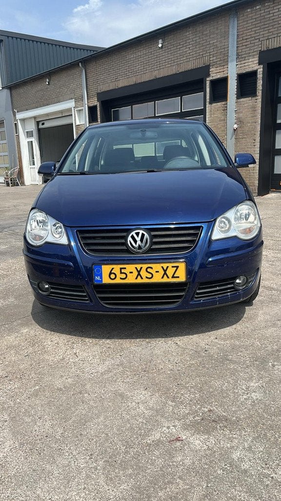 Volkswagen Polo 1.4-16V Optive, Auto's, Voorwielaandrijving, Gebruikt, 4 cilinders, Blauw