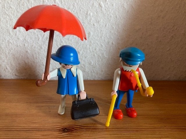 Playmobil vintage opa en oma 3596 jaren 80 oud, Kinderen en Baby's, Speelgoed | Playmobil, Complete set, Ophalen of Verzenden