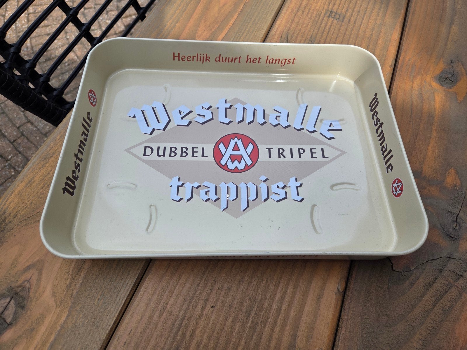 Westkapelle Trapist Dienblad, Verzamelen, Biermerken, Ophalen of Verzenden