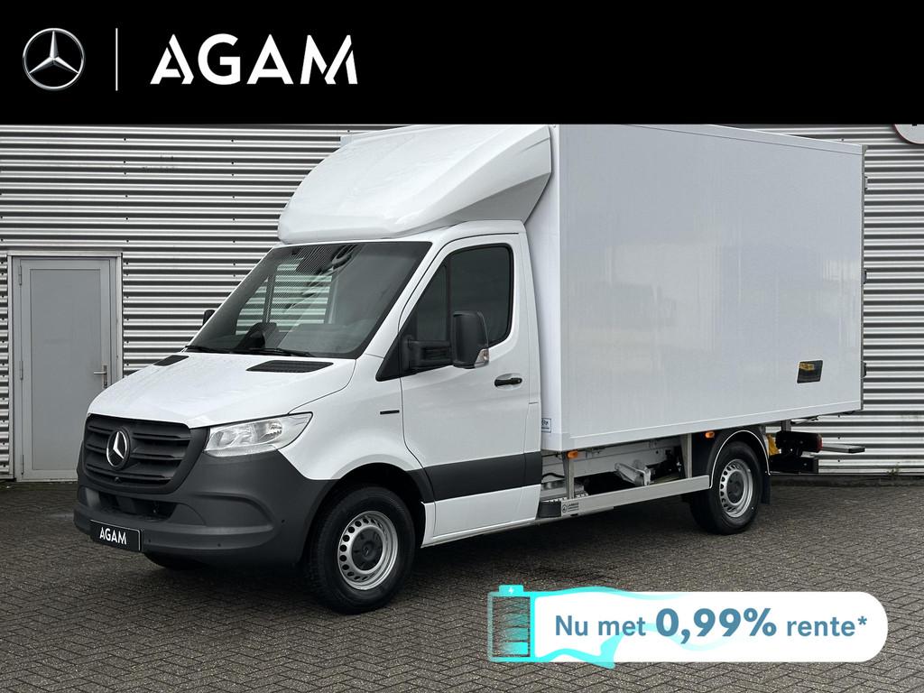 Mercedes-Benz eSprinter 81kWh Geisoleerde Bakwagen 4250kg GV, Auto's, Bestelauto's, Automaat, 81 kWh, Achterwielaandrijving, Zwart