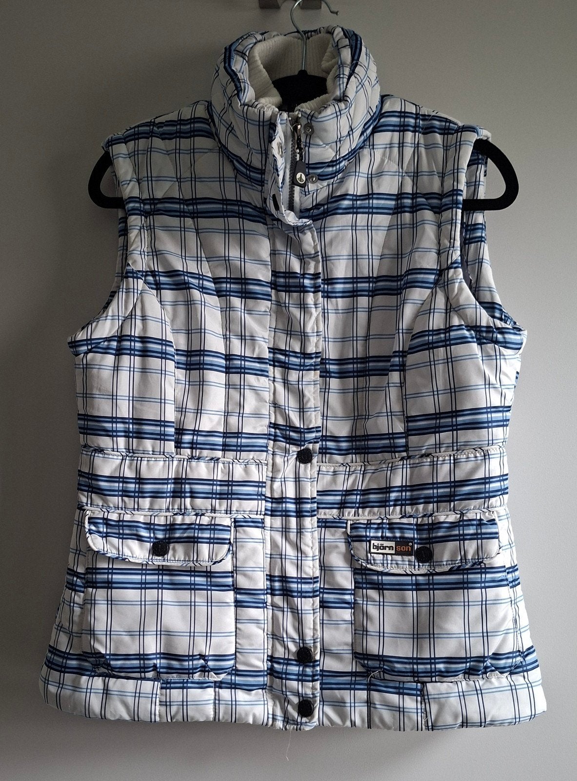 Björnson geruite bodywarmer maat 38, Maat 38/40 (M), Wit, Ophalen of Verzenden, Zo goed als nieuw