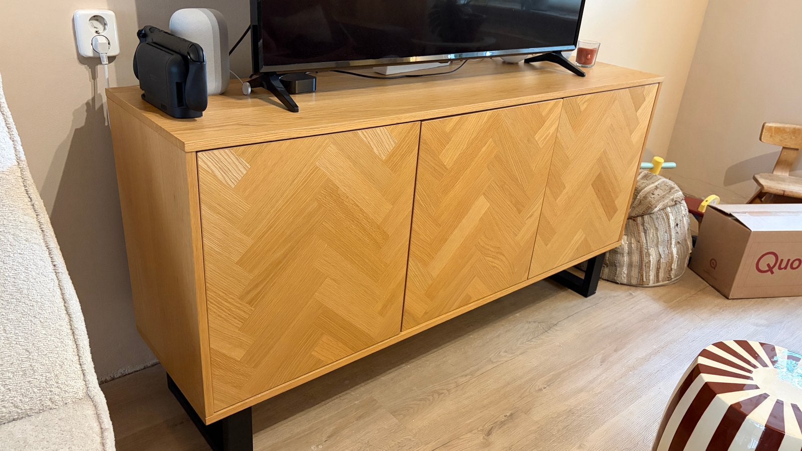AGERSKOV Jysk dressoir, Ophalen, Met deur(en), 150 tot 200 cm, Eikenhout