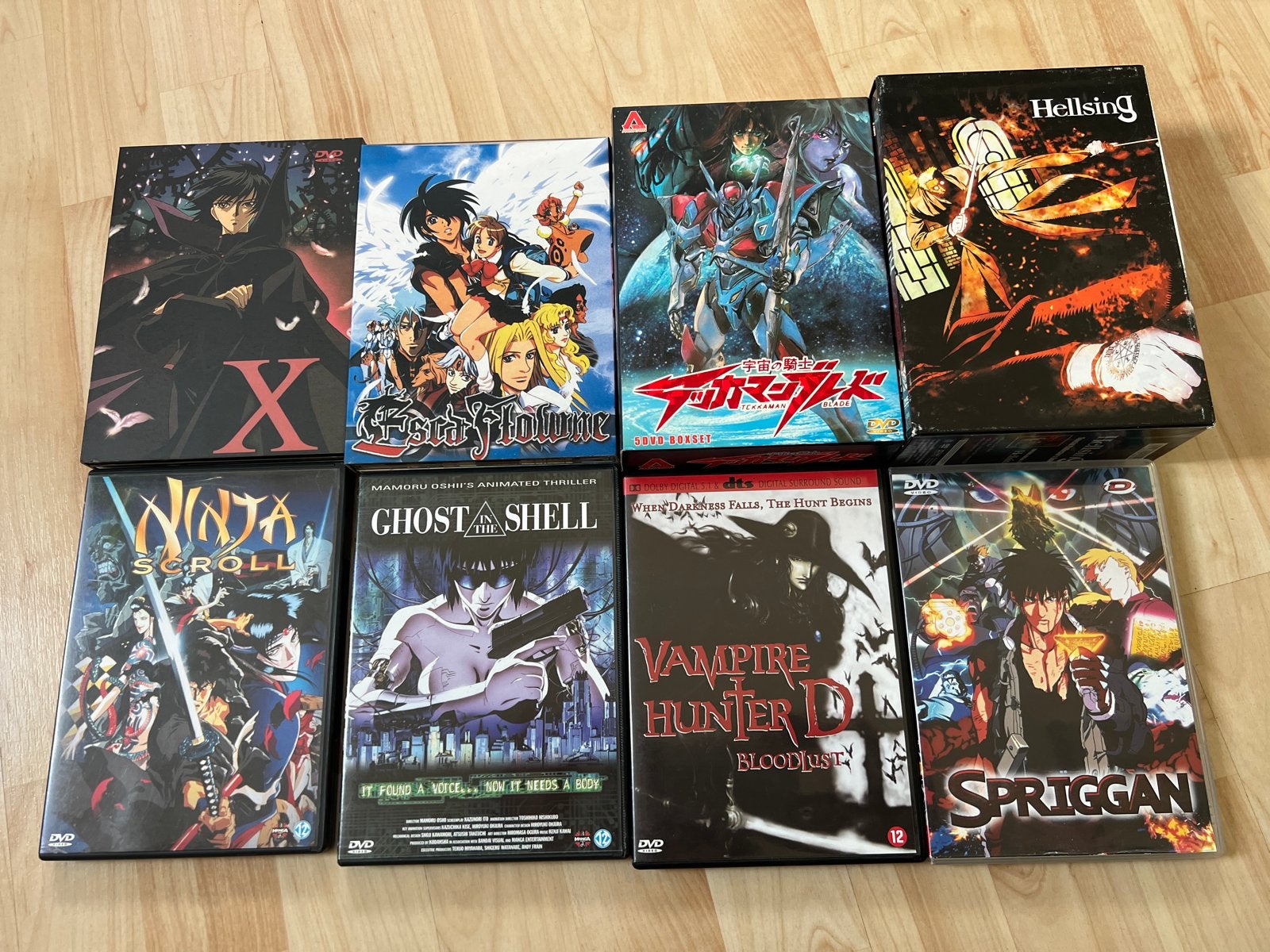 Anime DVD Boxsets: Tekkaman Blade, Hellsing, Escaflowne, X, Serie, Anime (Japans), Nederlands, Ophalen of Verzenden