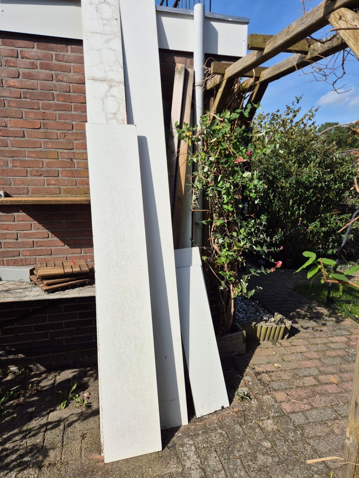 stroken wit Trespa, Ophalen, Zo goed als nieuw, HPL, Minder dan 20 mm