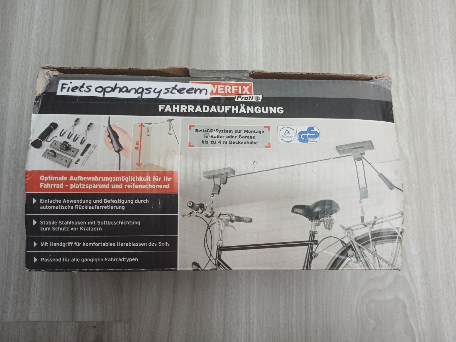 Fiets ophangsysteem max 20 kg, Ophalen of Verzenden