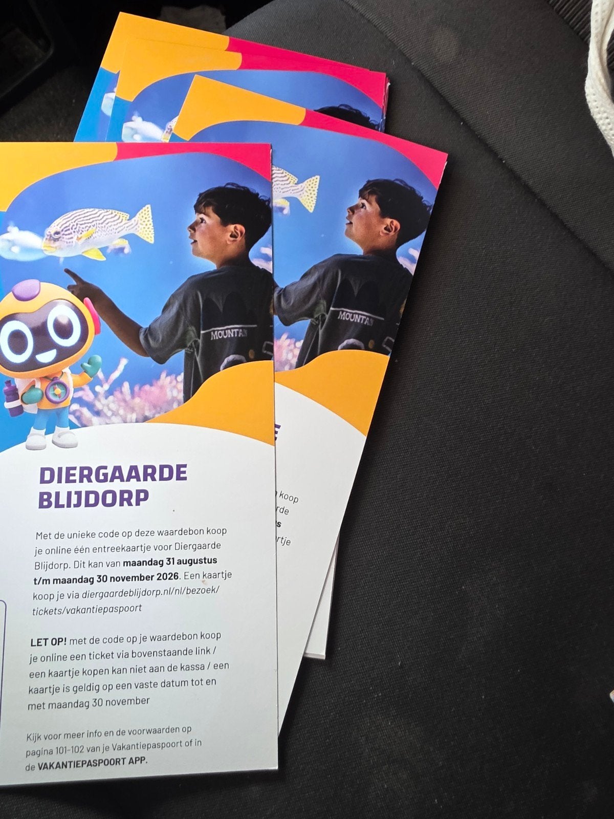 tickets diergaarde blijdorp, Tickets en Kaartjes, Drie personen of meer, Ticket of Toegangskaart