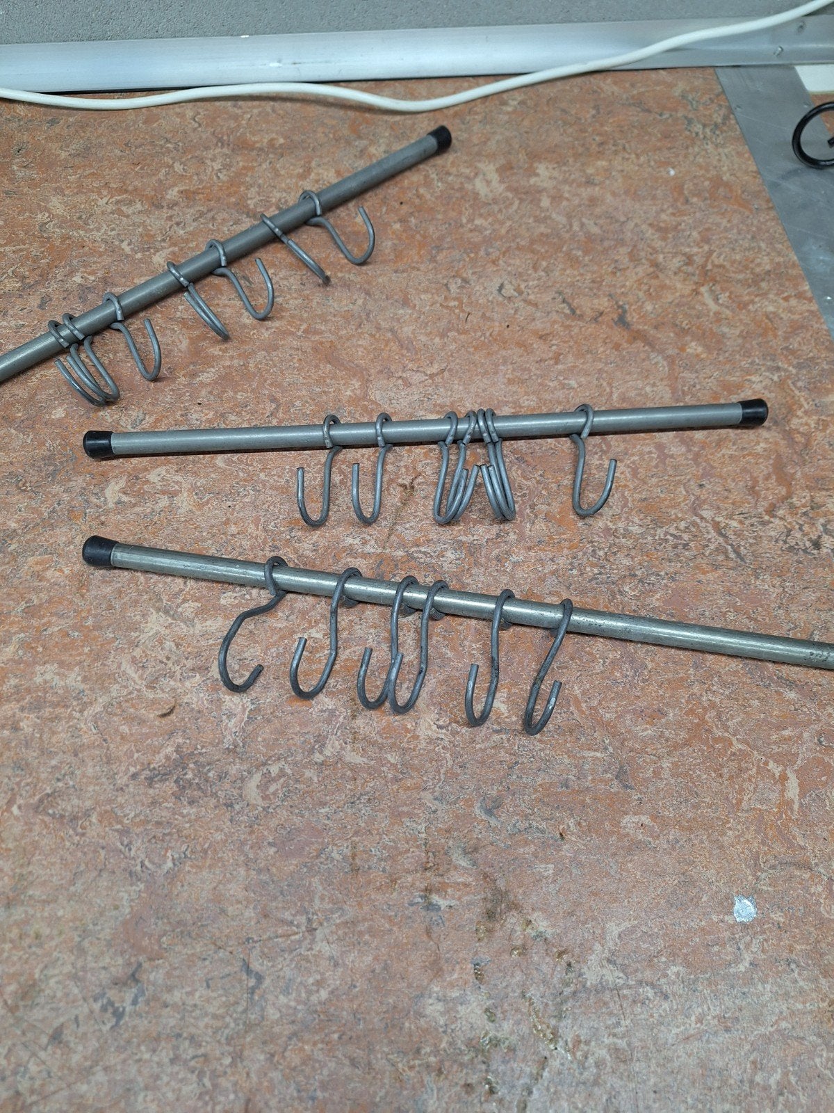 3 Ophangrekken met haken voor tent, caravan of camper, Ophalen of Verzenden
