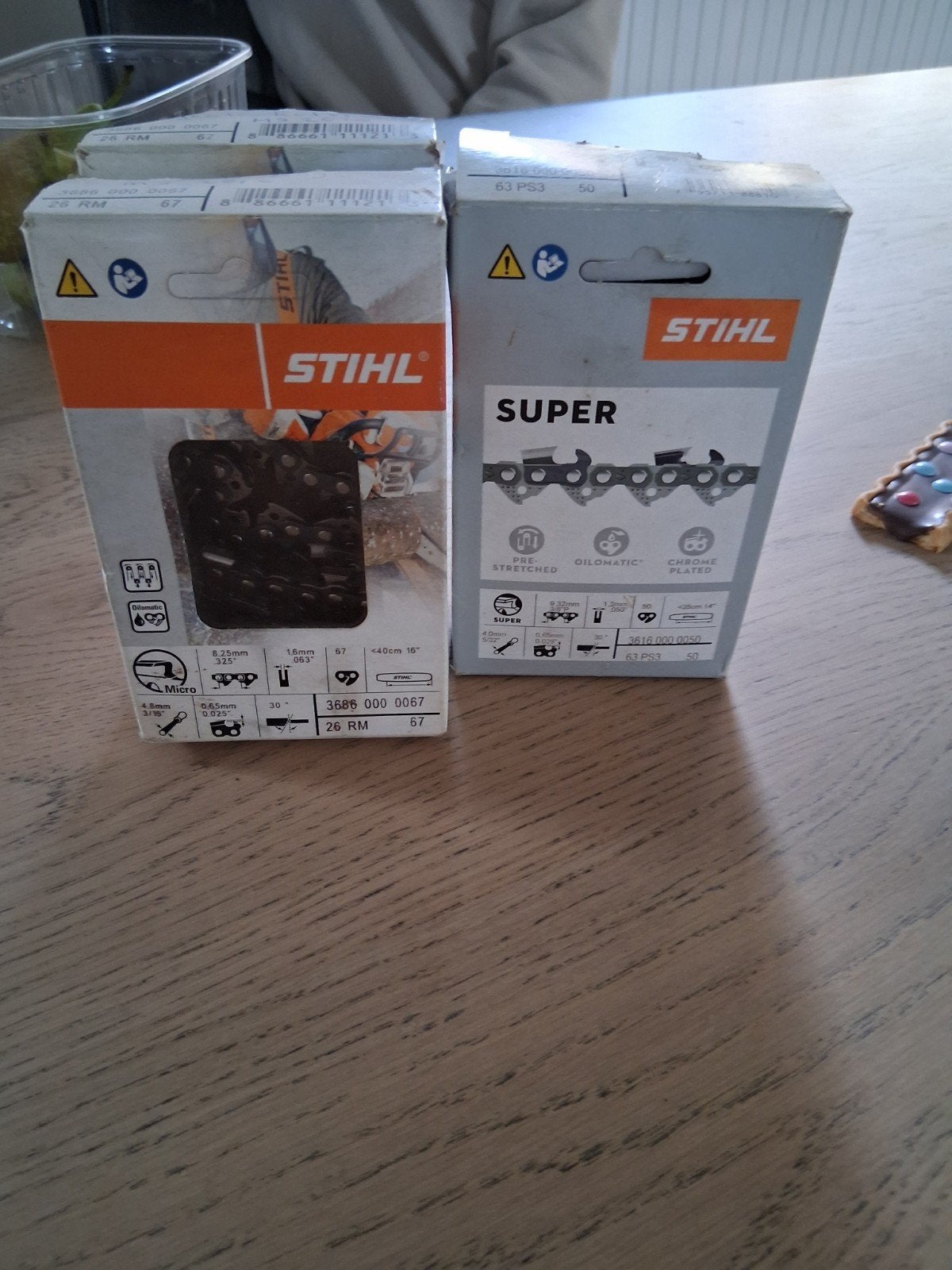 3x Nieuwe Stihl Zaagkettingen (2 types), Ophalen, Nieuw