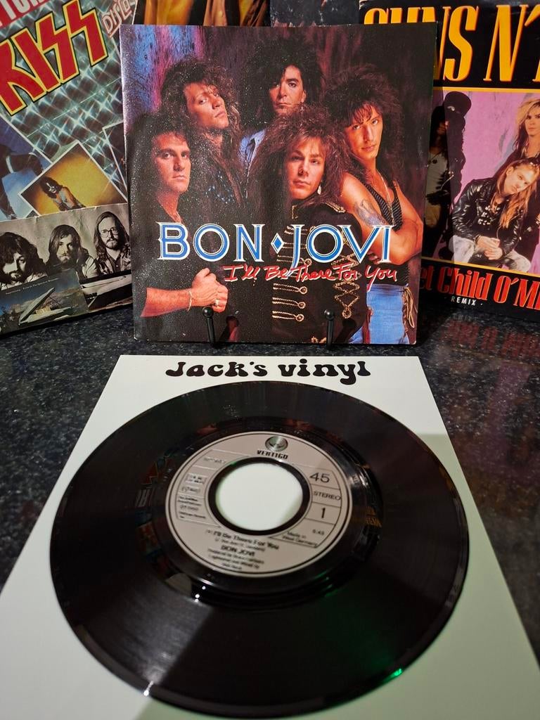 Bon Jovi - I'll Be There For You (Single Vinyl) 1989, Cd's en Dvd's, Vinyl | Rock, Zo goed als nieuw, Ophalen of Verzenden
