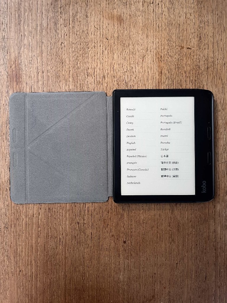 E-reader kobo libra 2 - 32GB inclusief hoes, Computers en Software, E-readers, Gebruikt, Kobo, Ophalen of Verzenden, 7 inch