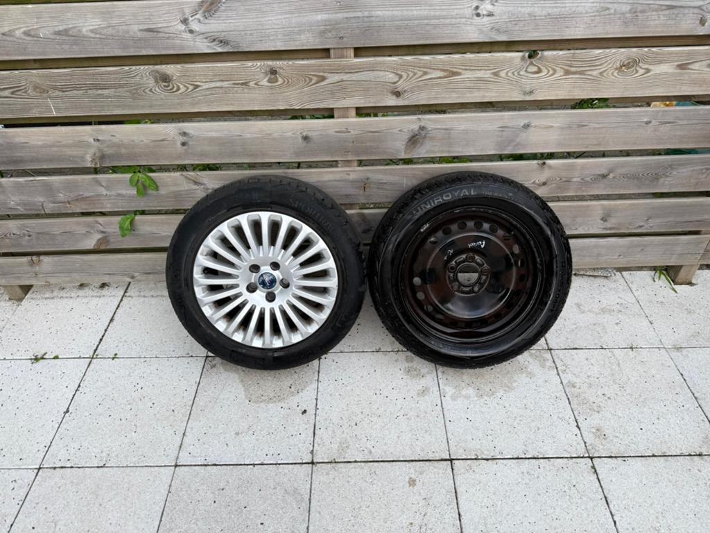 All-season banden 205/55/R16 met 2 originele Ford velgen, Auto-onderdelen, Banden en Velgen, Ophalen, Gebruikt, 16 inch, Banden en Velgen