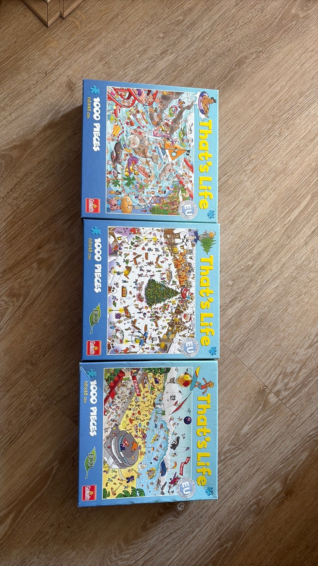 Thats Life puzzels 3 stuks, Ophalen of Verzenden, 500 t/m 1500 stukjes, Zo goed als nieuw