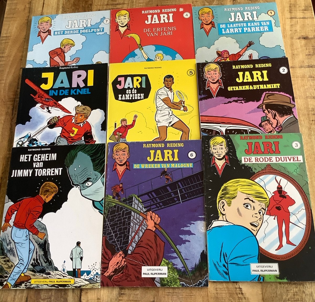 Jari stripboeken -serie van 9 delen, Boeken, Meerdere stripboeken, Ophalen of Verzenden, Gelezen