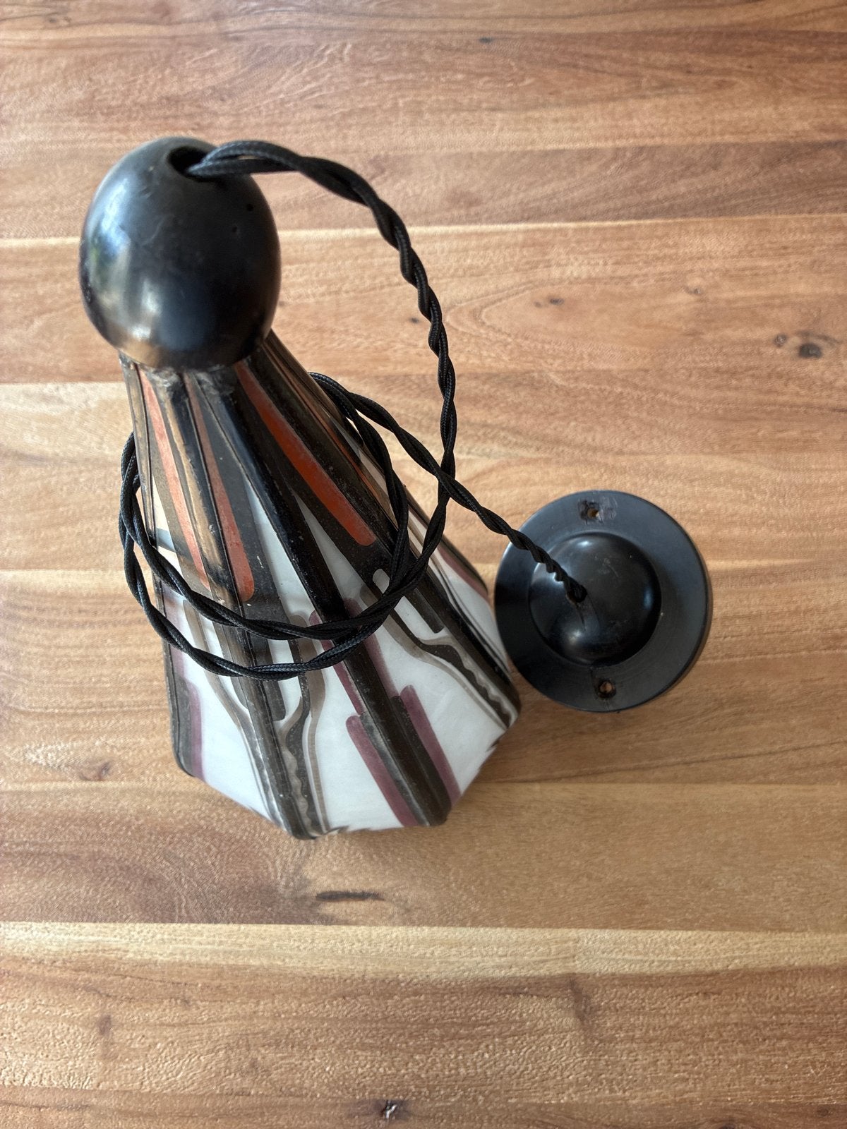 Art Deco Hanglamp - Gerestaureerd, Antiek en Kunst, Ophalen