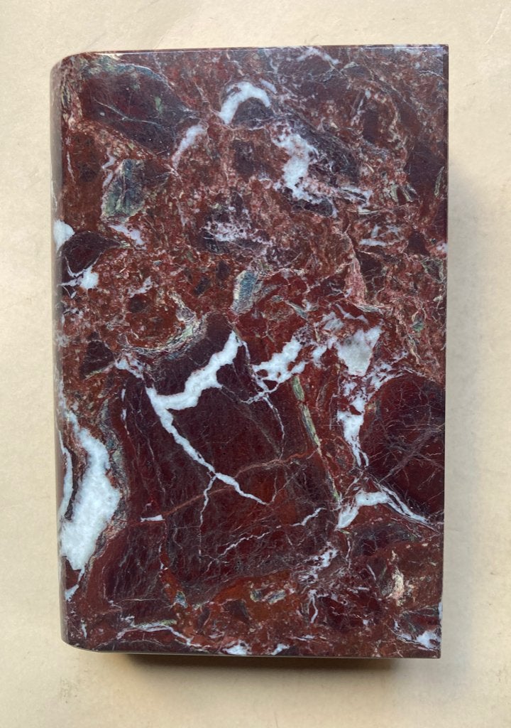 Marmer Rosso, boek presse papier, Ophalen of Verzenden