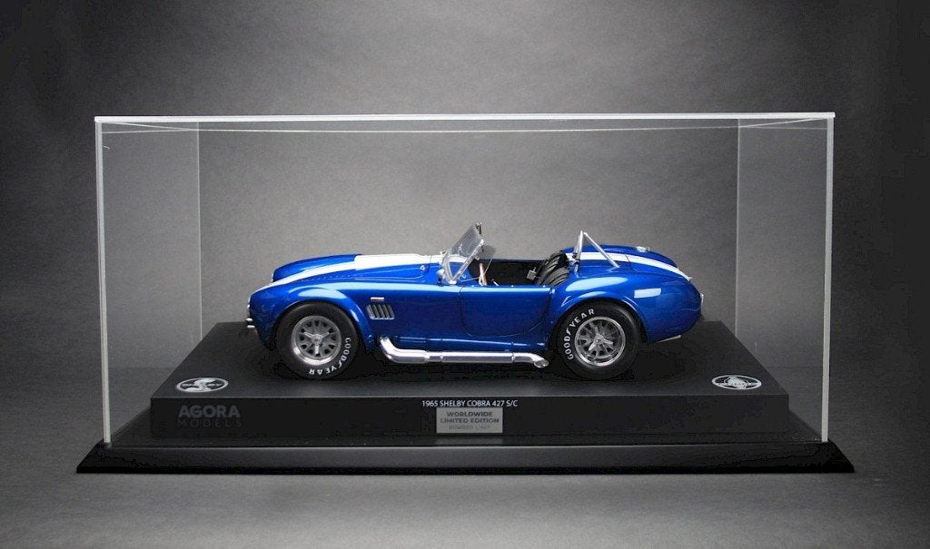 Vitrine voor modelauto, houten sokkel m. acrijlglas, NIEUW!, Ophalen of Verzenden, Nieuw, 1:5 t/m 1:8, Auto