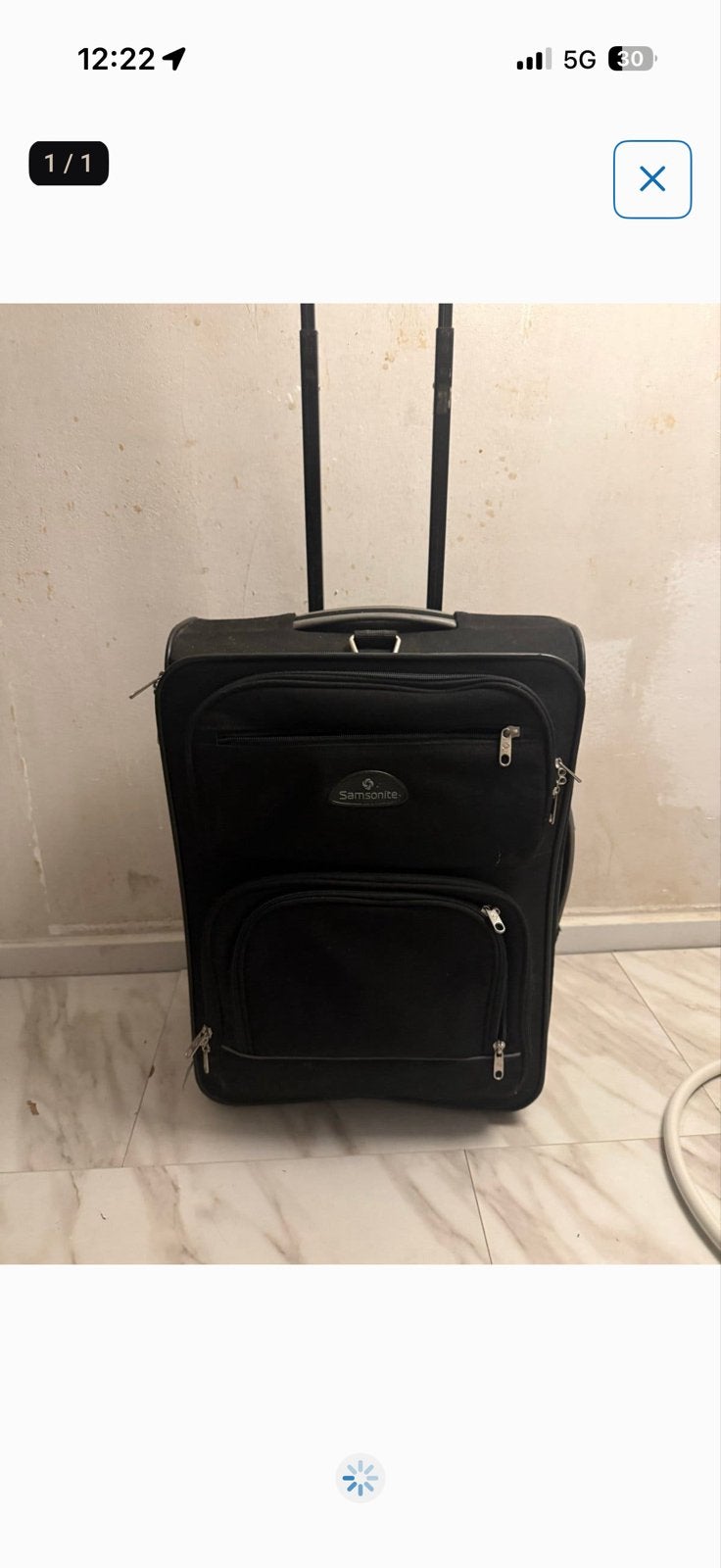 Samsonite reiskoffer - Zwart, uitschuifbare handgreep, 30 cm of meer, Gebruikt, Zwart, Ophalen of Verzenden