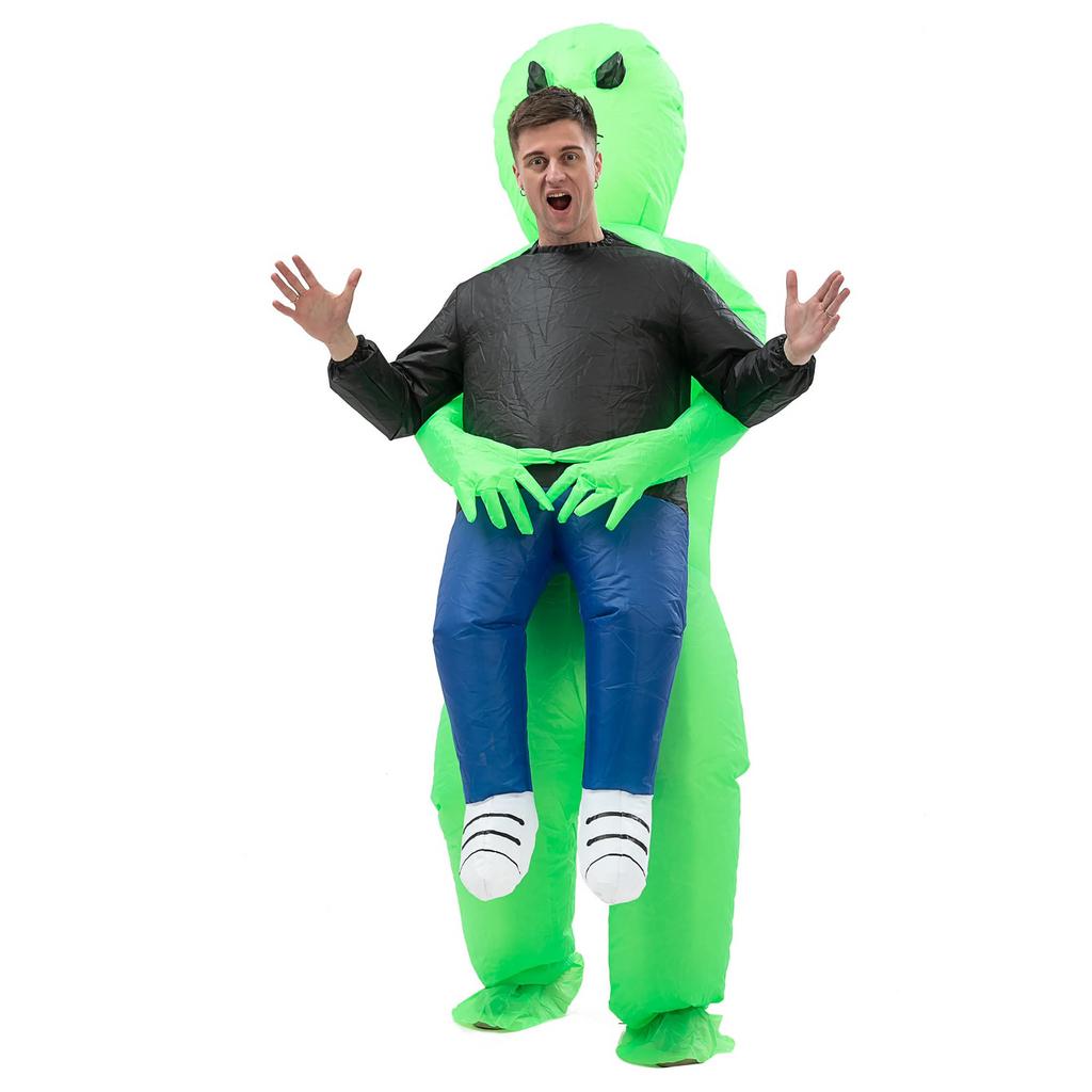 Alien opblaasbaar feestpak/kostuum (Carnaval), Ophalen of Verzenden, Nieuw, Carnaval