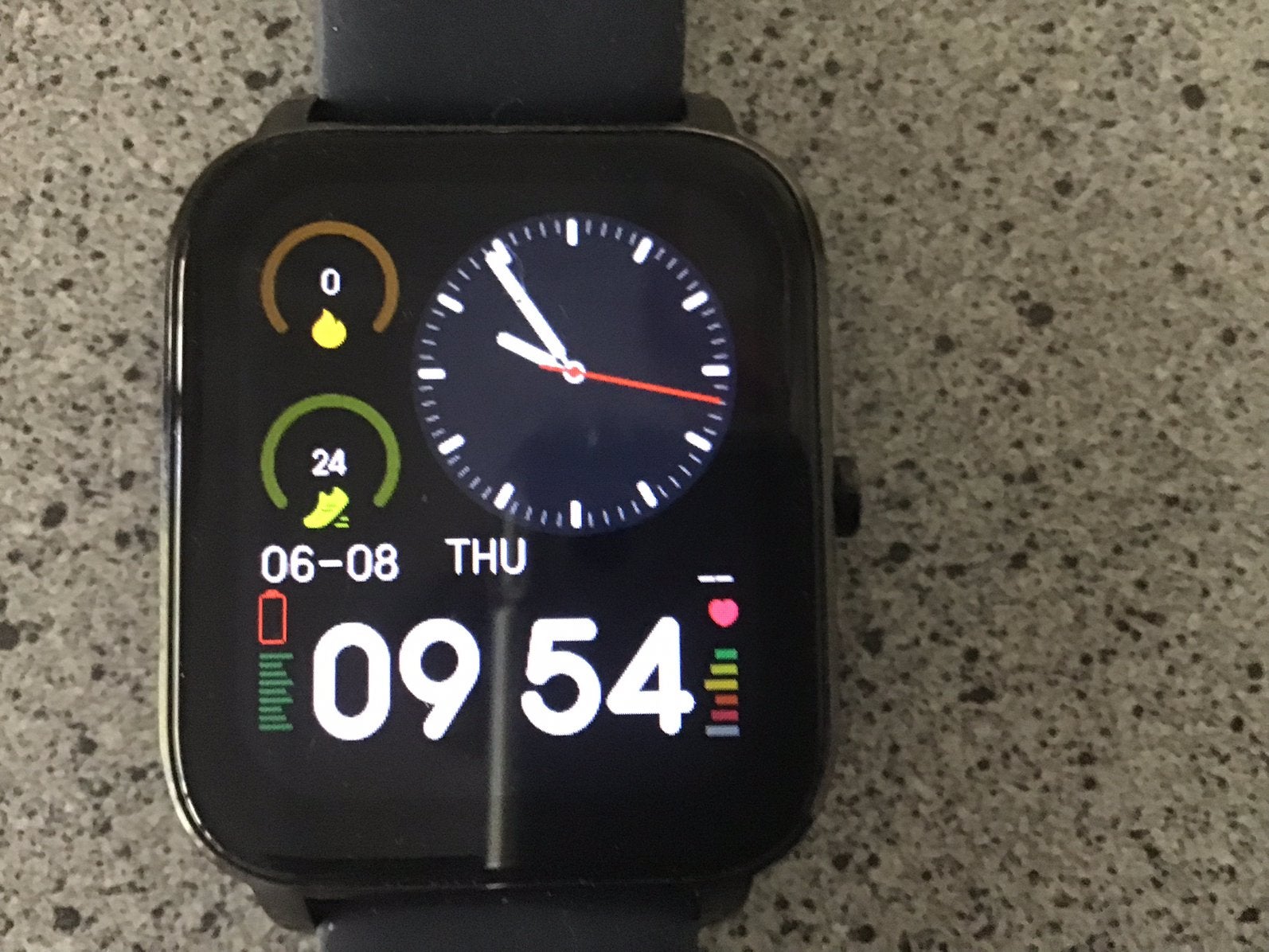 Brend smartwatch, Zwart, Ophalen of Verzenden, Zo goed als nieuw, Android