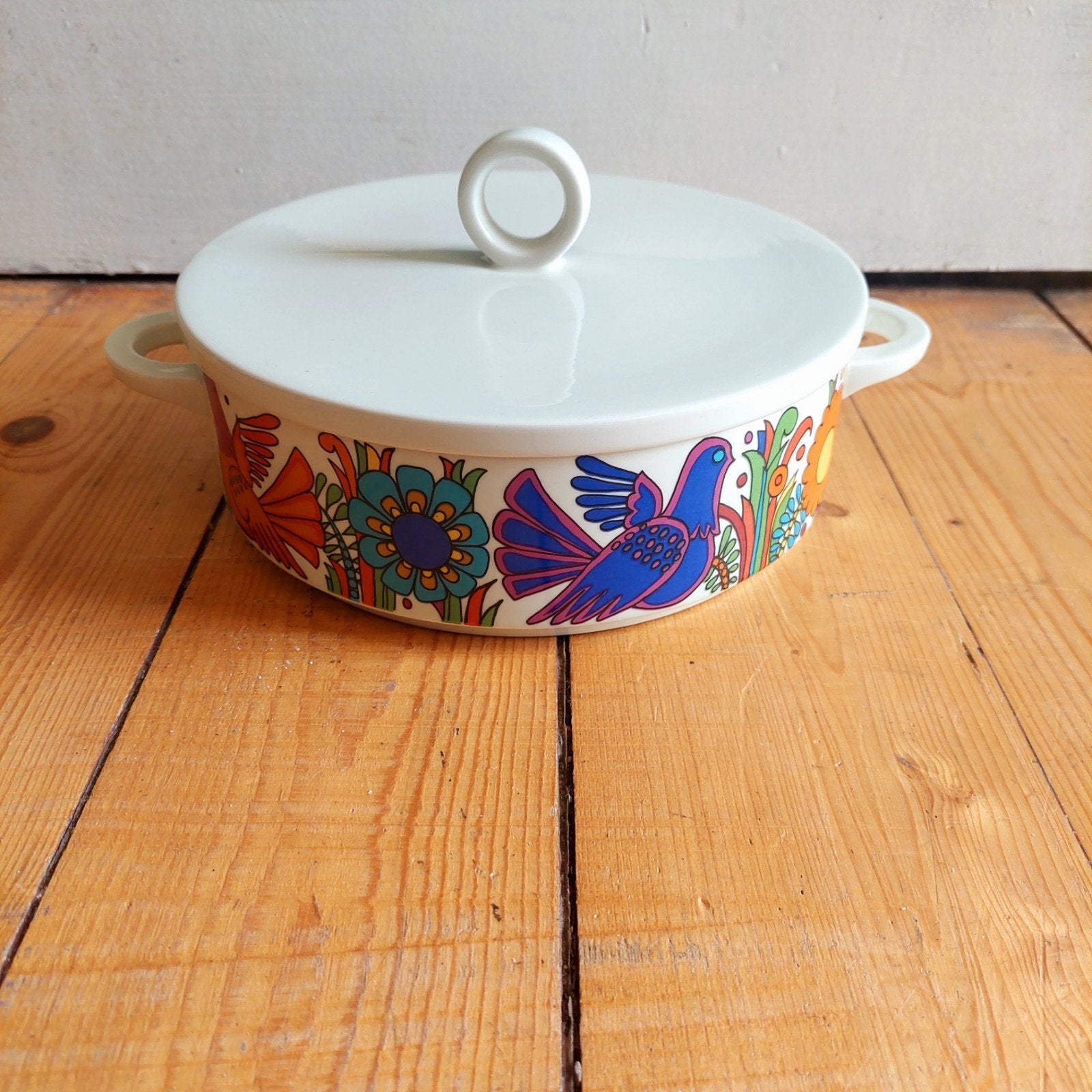 Lucky Vintage Villeroy en Boch Acapulco schaal met deksel, Ophalen of Verzenden, Huis en Inrichting