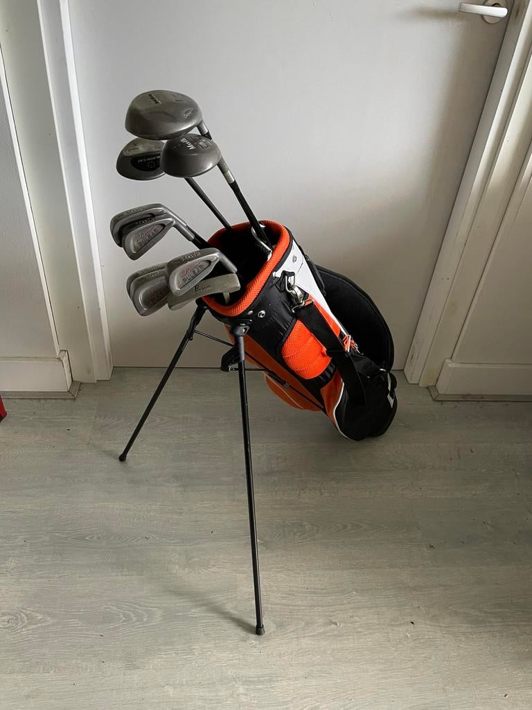 Heren GOLFSET met Standbag, rechtshandig, Sport en Fitness, Golf, Ophalen, Zo goed als nieuw, Set