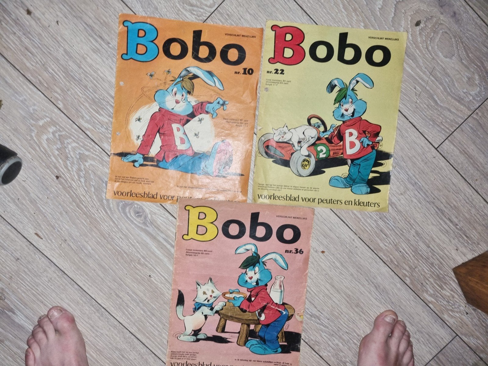 3 Bobo Voorleesbladen uit 1972 - Nrs. 10, 22, 36, Boeken, Ophalen of Verzenden, Gelezen