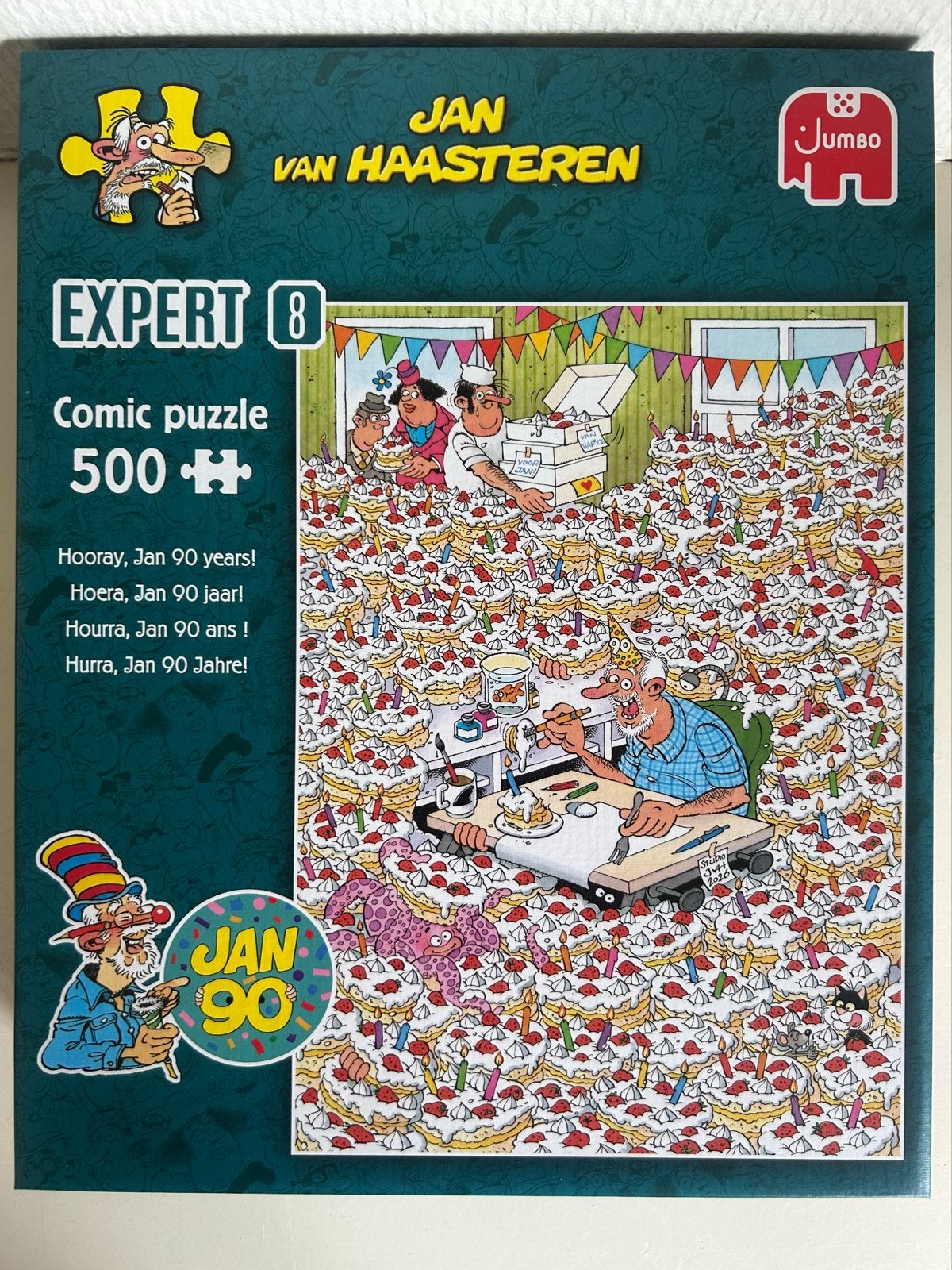 Jan van Haasteren Expert 8 Comic Puzzle 500+ Hoera Jan 90 ja, Kinderen en Baby's, Speelgoed | Kinderpuzzels, Ophalen of Verzenden