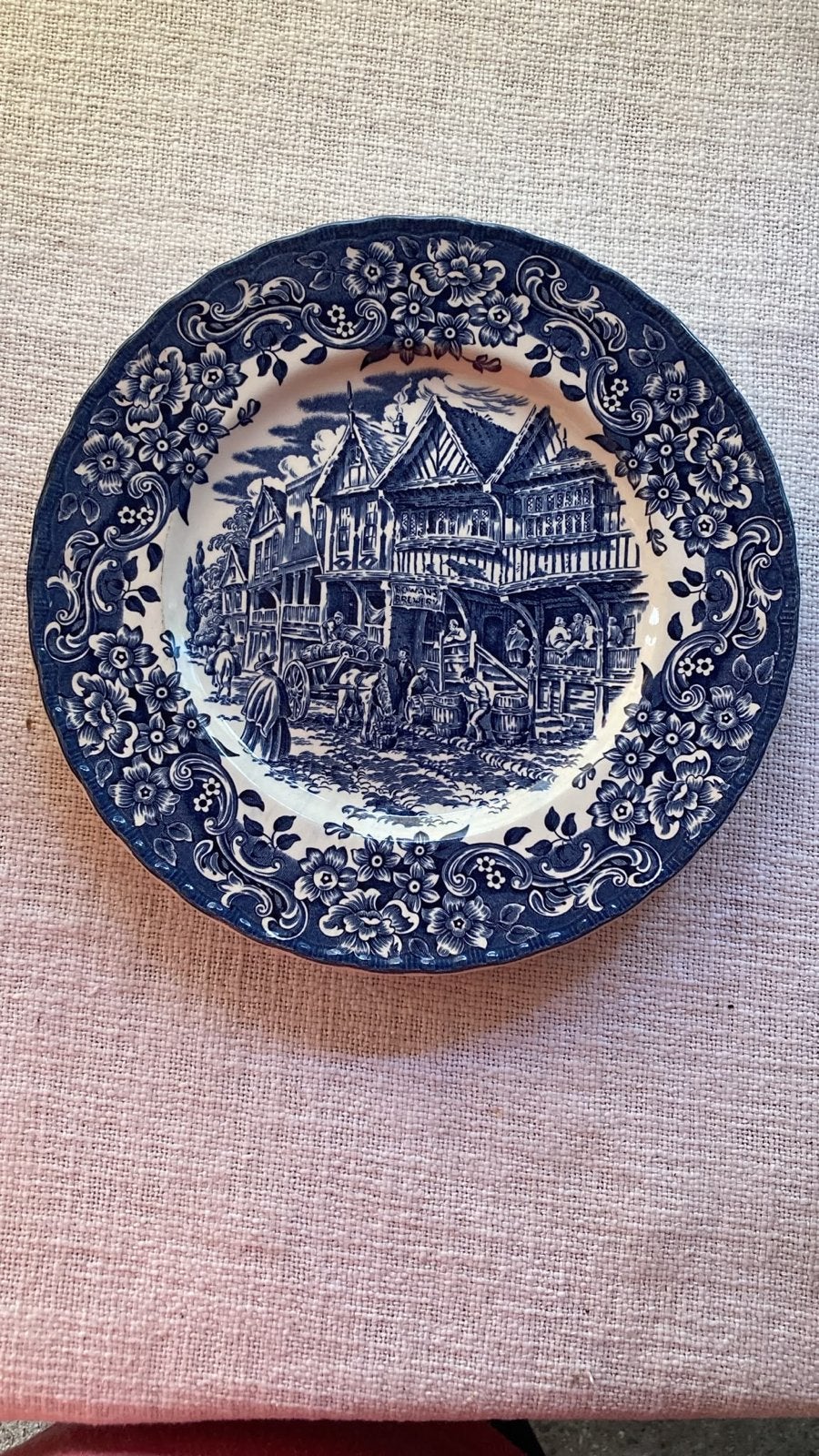 Antiek Royal Tudor Ware 17th Century England decoratief bord, Ophalen of Verzenden