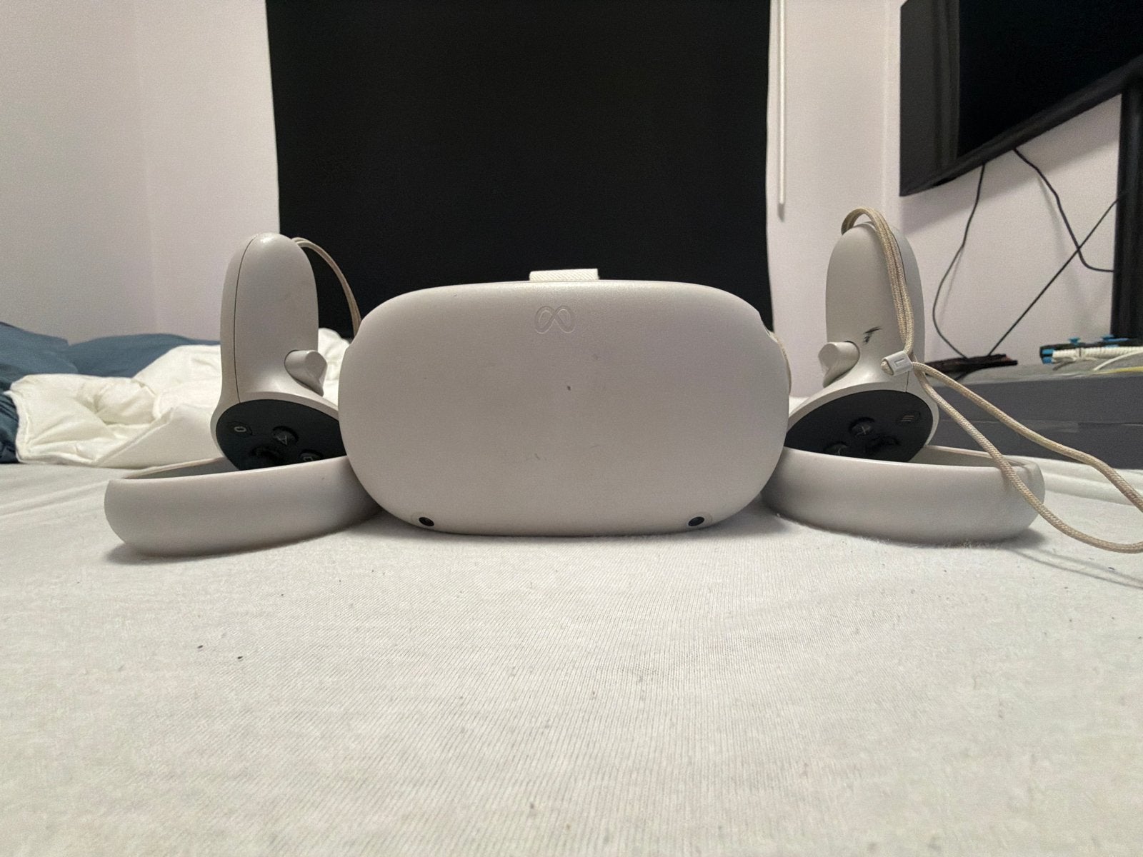 Meta Quest 2 VR-headset met controllers, Ophalen, Gebruikt, VR-bril, Overige platformen