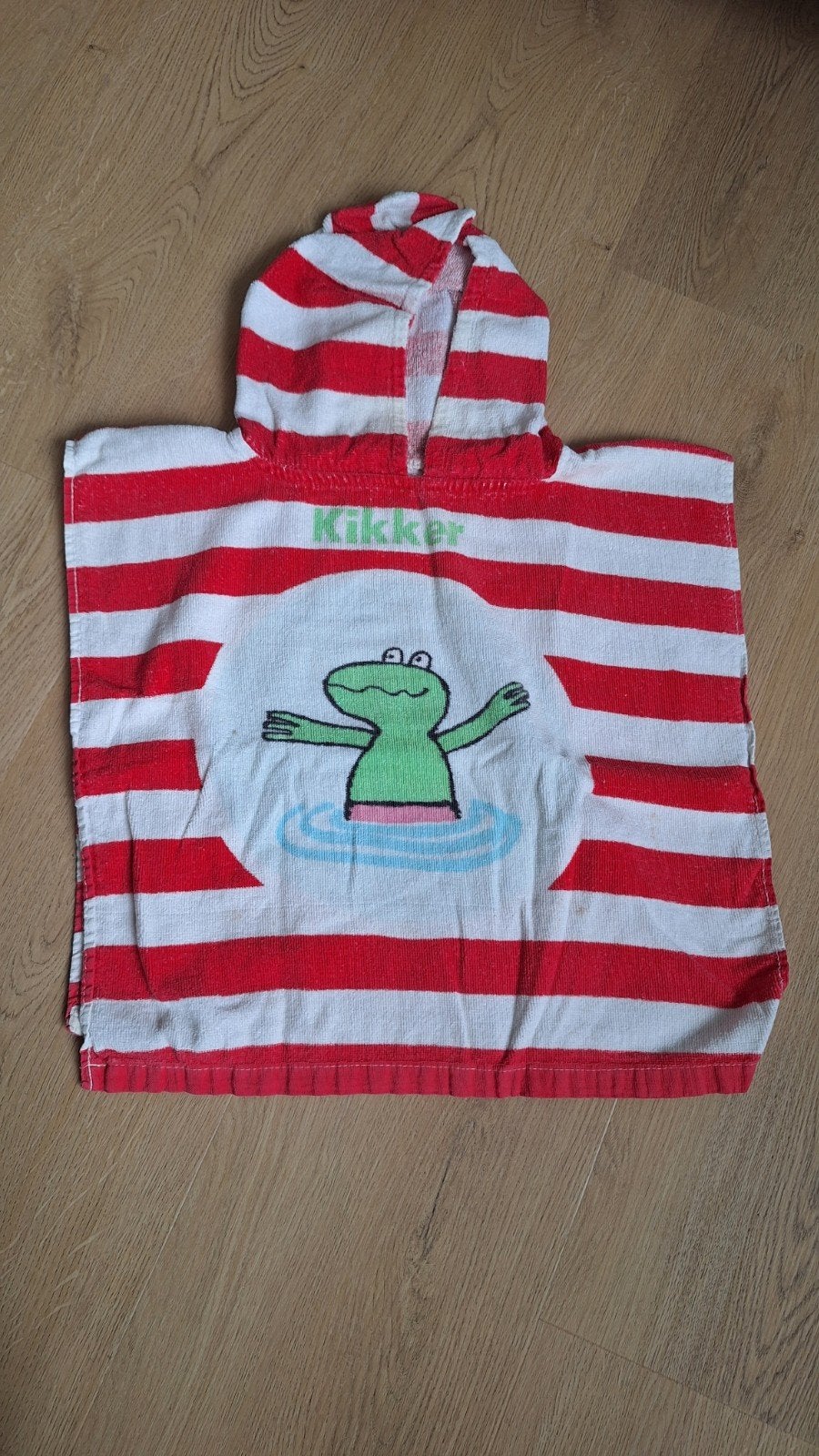 Kikker poncho badcape, Gebruikt, Jongen of Meisje, One size, Ophalen of Verzenden