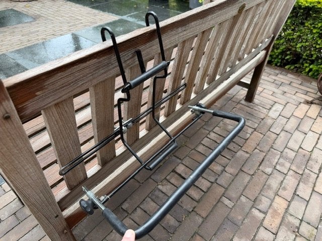 Fiets tas/koffer houder voor aan de bagagedrager, Ophalen, Gebruikt