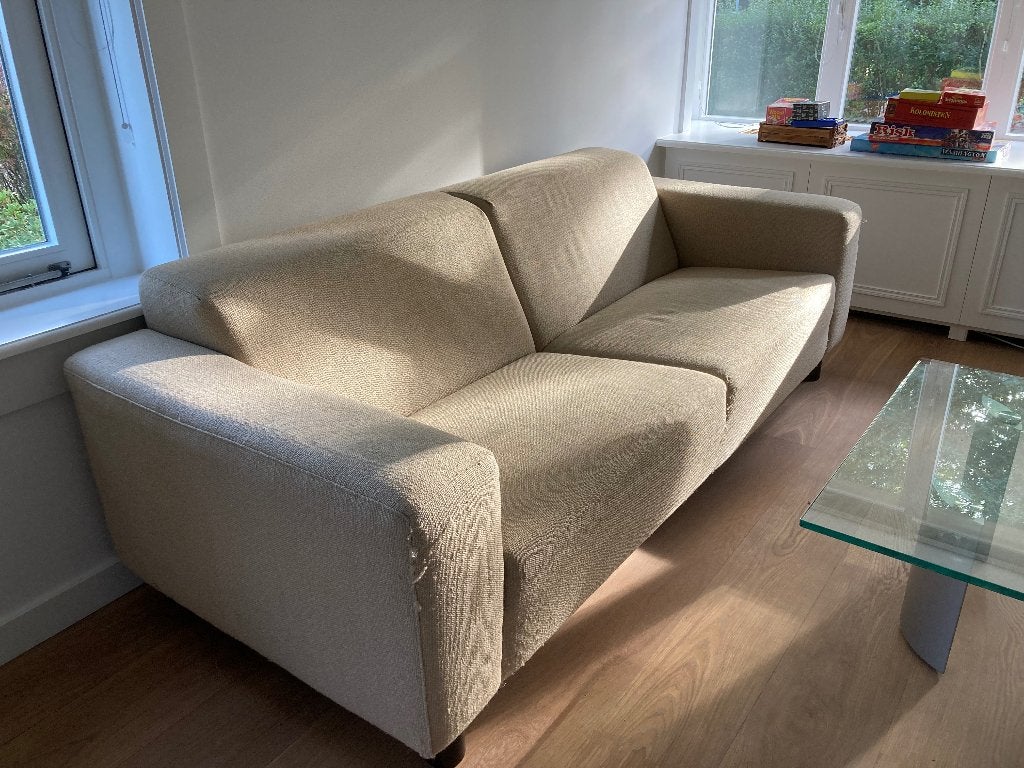 Bank (gratis af te halen), Huis en Inrichting, Banken | Bankstellen, Ophalen, Gebruikt, Driepersoons, 75 tot 100 cm