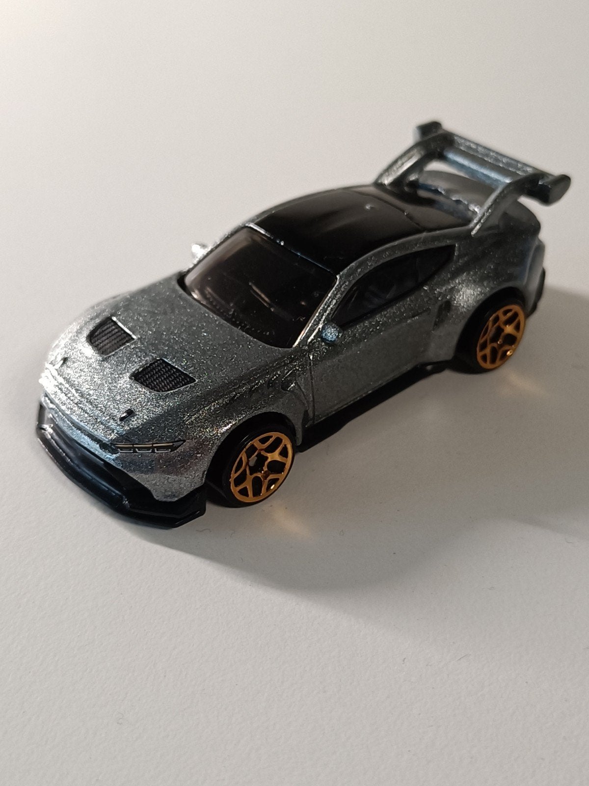 Hot Wheels Ford Mustang GTD- Grijs, Ophalen of Verzenden, Zo goed als nieuw, Auto