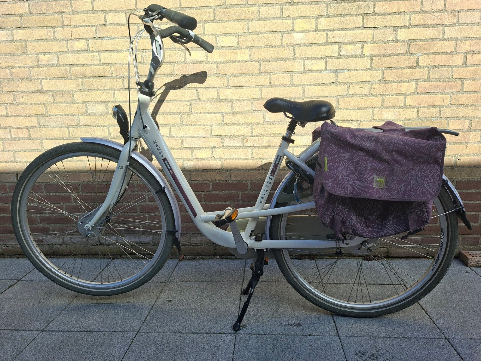 Batavus Mambo Deluxe Damesfiets pearl white maat 48, Ophalen, Velgrem, 47 tot 50 cm, Batavus