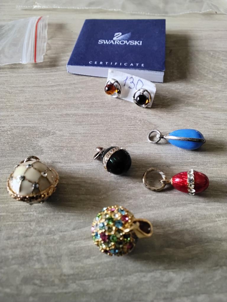Kettinghangers+ oorbellen, Ophalen of Verzenden, Zo goed als nieuw, Zilver, Hangers