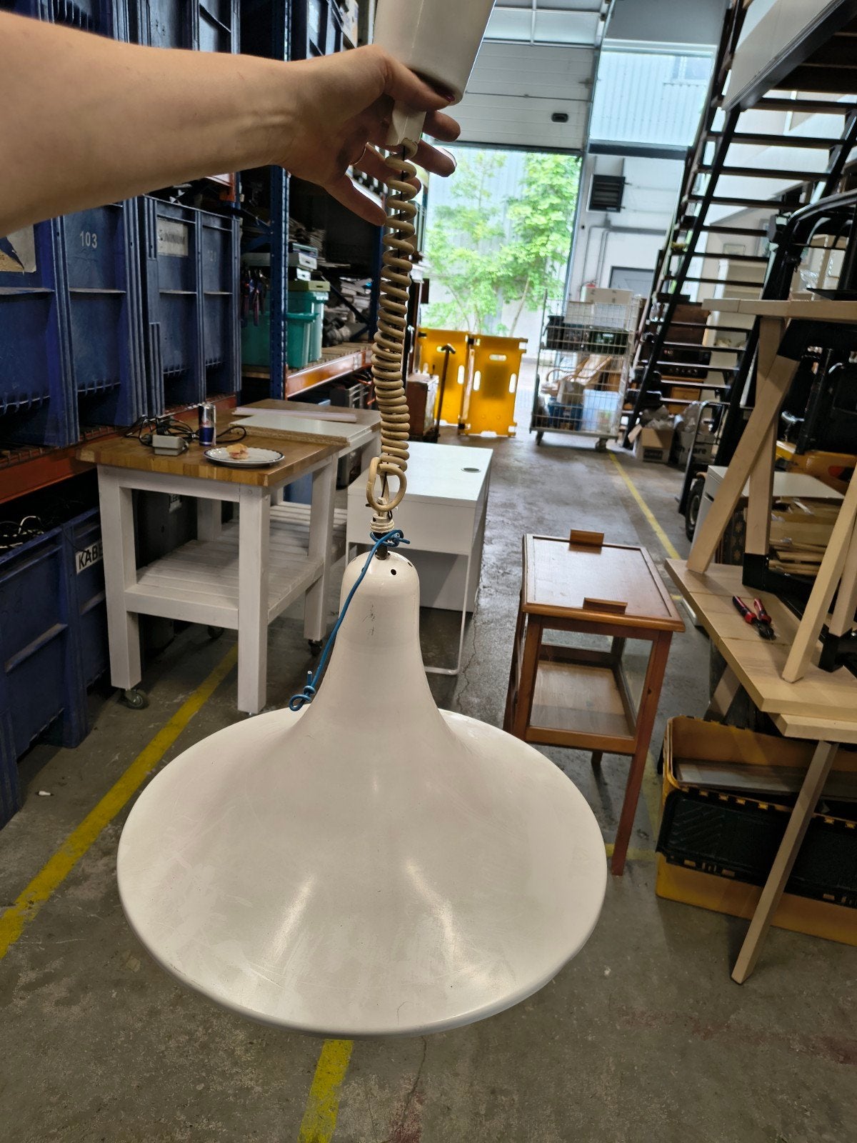 Vintage heksenhoed lamp, Ophalen, Gebruikt, ., .