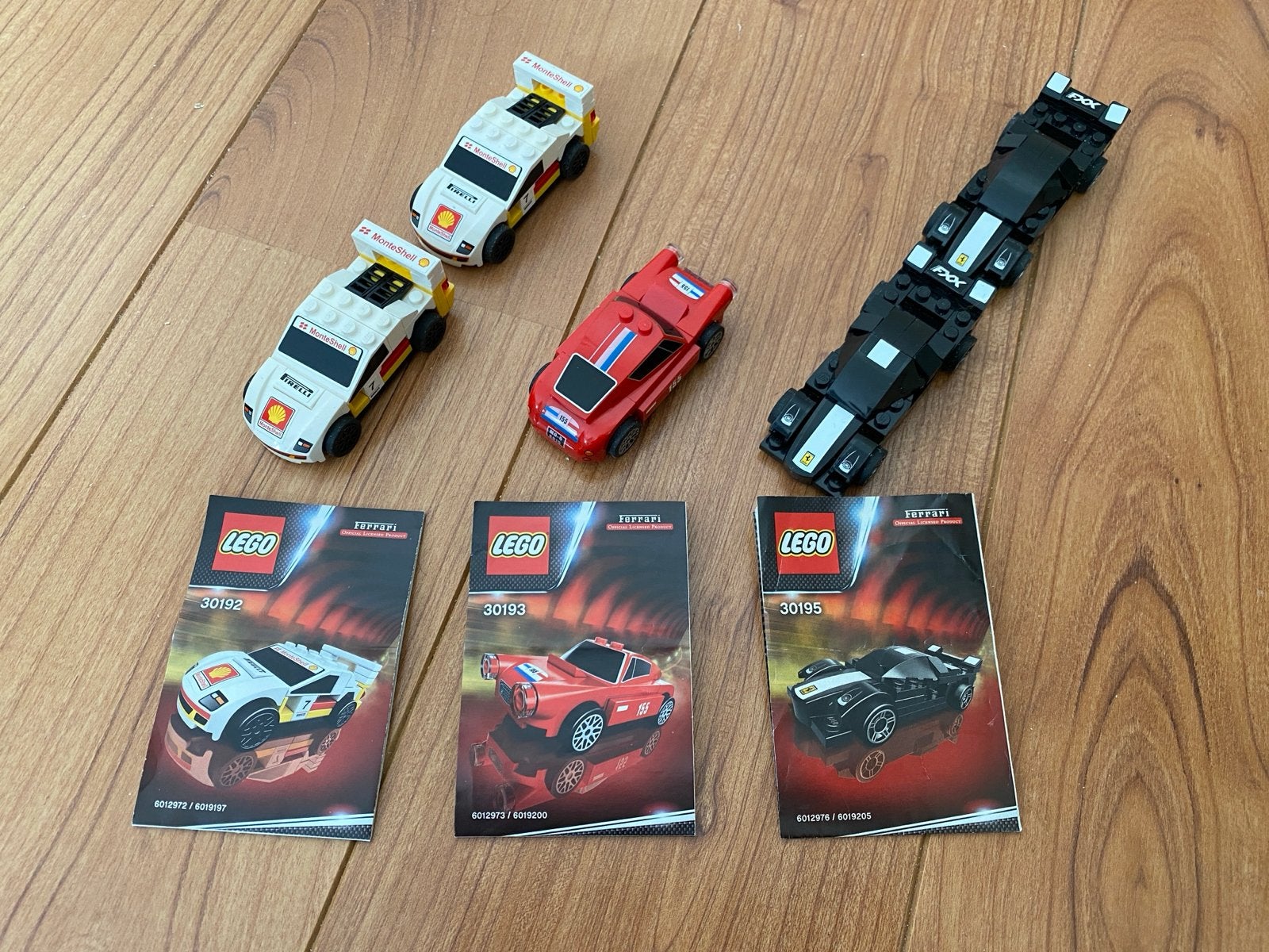 Lego Ferrari Shell V-Power auto's met instructieboekjes, Ophalen of Verzenden, Zo goed als nieuw, Complete set, Lego