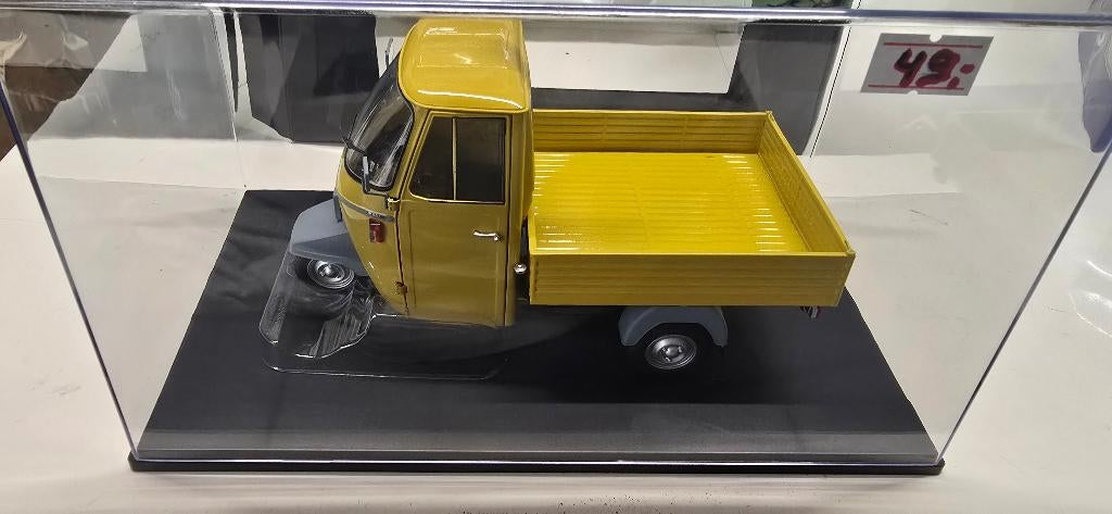 Piaggio Ape P501 1979 kleur yellow van mitica nieuw  1:18, Ophalen, Nieuw, Auto, Overige merken