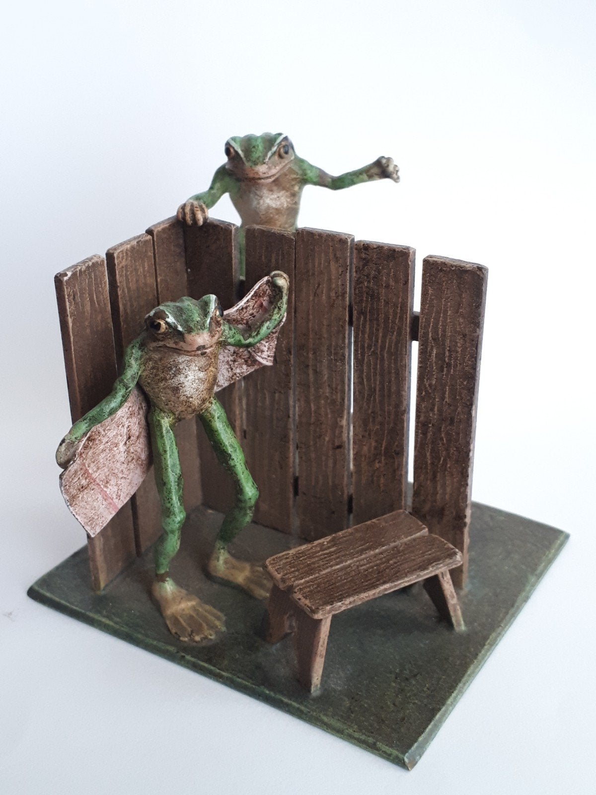 Weens bronsje, Vienna Bronze, frogs, kikkers, K.K. Wien, Minder dan 20 cm, Ophalen of Verzenden, Brons, Beeld