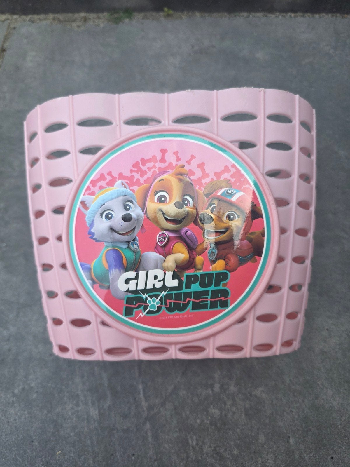 Roze Fietsmandje voor Kinderfiets - Paw Patrol Design, Ophalen, Paw Patrol, Gebruikt, Stuurbevestiging