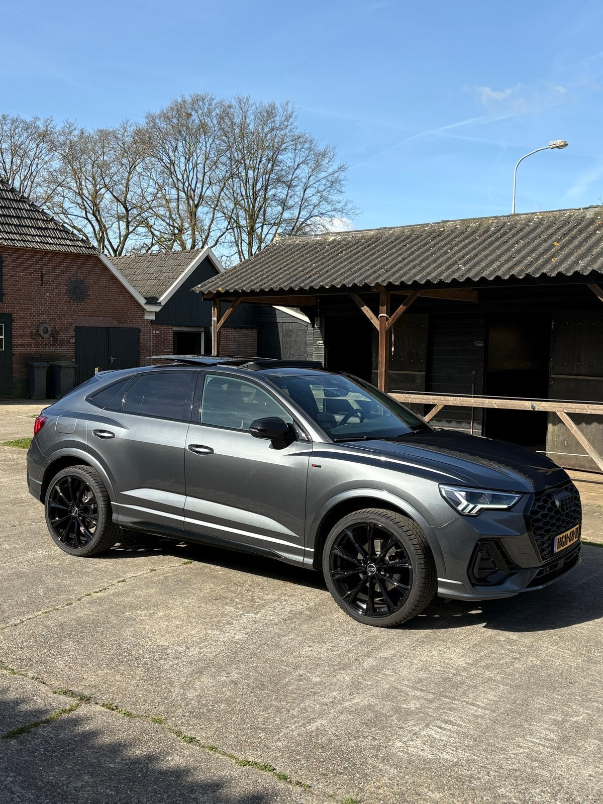 Audi Q3 sportback 35 Tfsi 150pk S Tronic 2022 Grijs, Auto's, Audi, Zwart, 4 cilinders, 1505 kg, Particulier