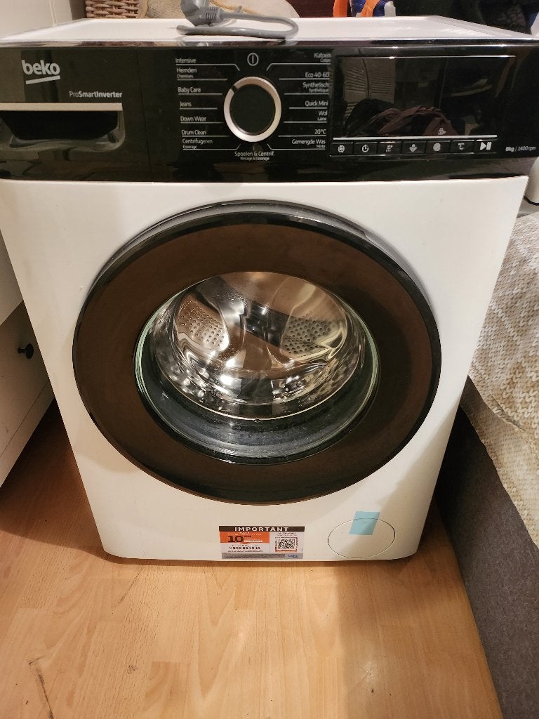 Wasmachine Beko, Ophalen, 1200 tot 1600 toeren, Minder dan 85 cm, 8 tot 10 kg
